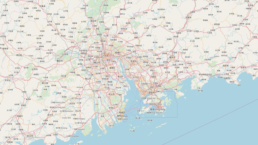 openstreet map 渲染效果图